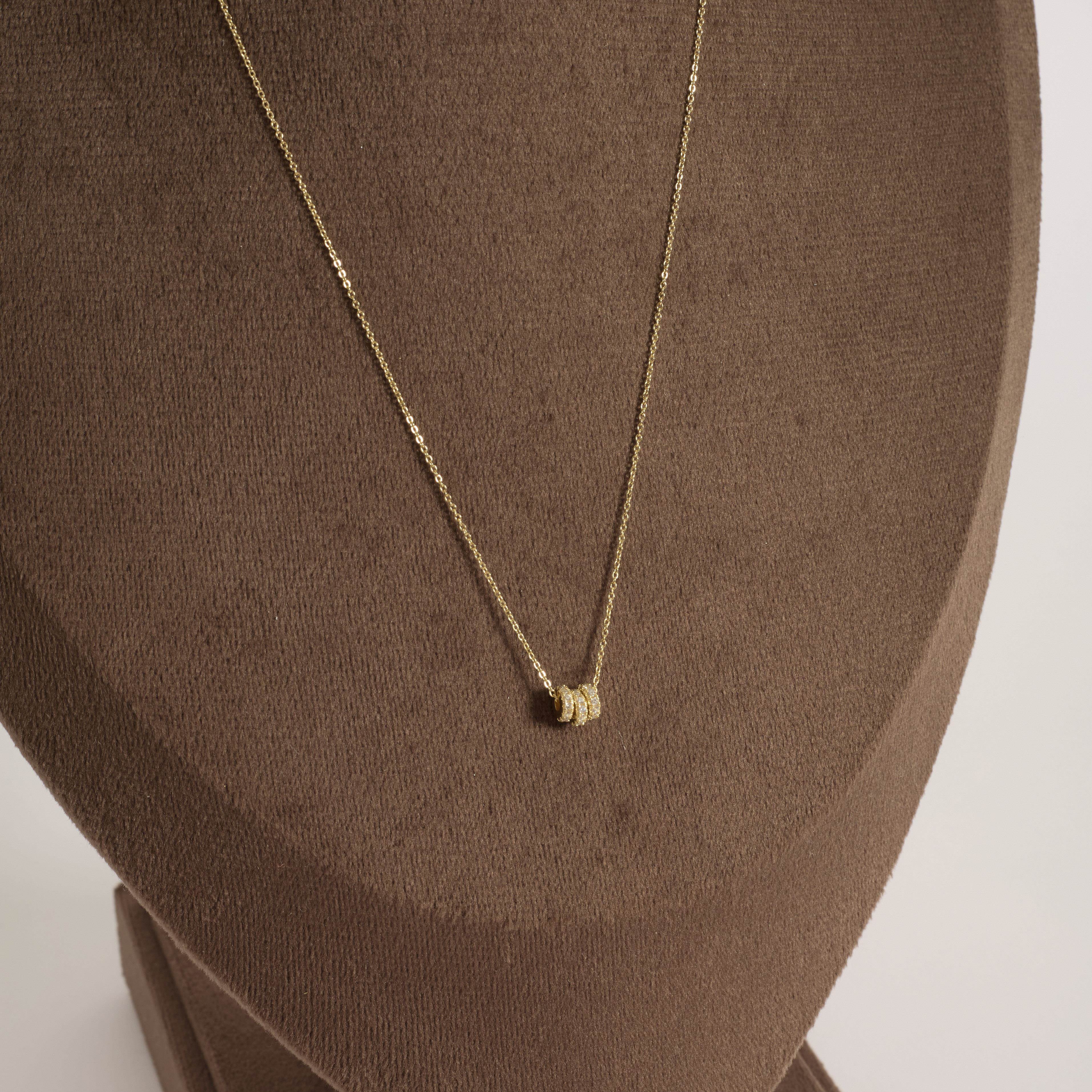 Colar elos cravejados 5mm corrente cadeado 45cm com alongadora